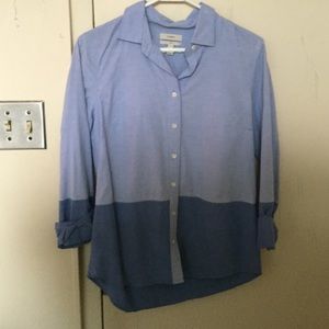 2 tone blue shirt