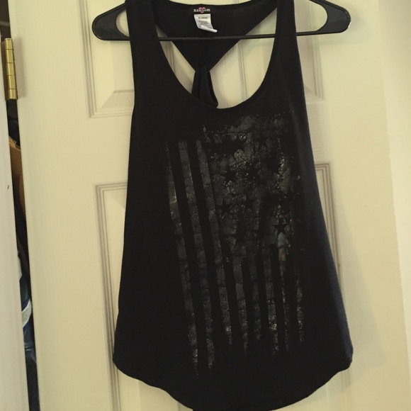 Flowy black tank