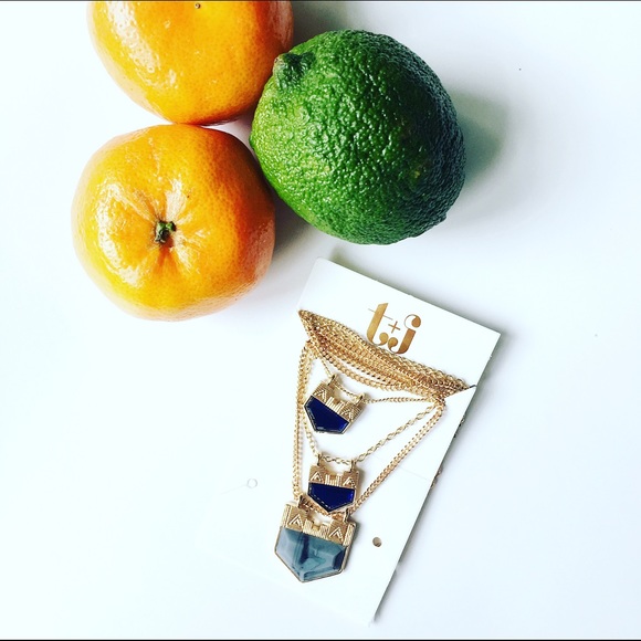 T&J Designs Jewelry - LAST ONE❗️[HP] Grey three stone layered necklace