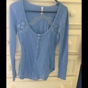 Free People long sleeve Henley