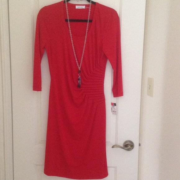 Gorgeous Red Calvin Klein Dress!