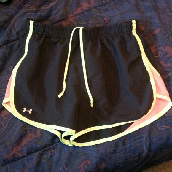 Under Armour semi-fitted running shorts.
