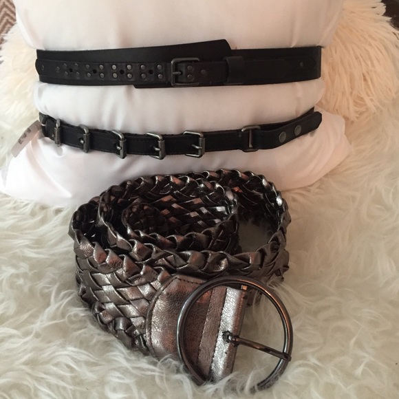 Belt bundle, silver, black, XS-SM