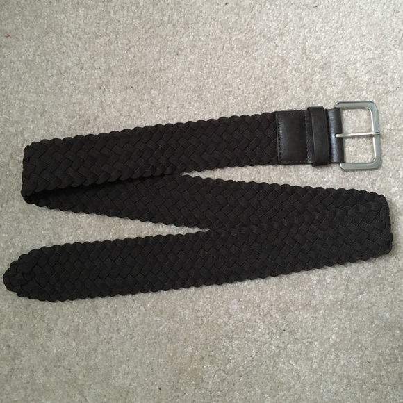 Brown braided belt, size S/M