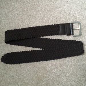 Brown braided belt, size S/M
