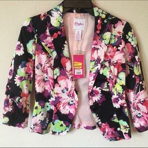 Candie's Floral Print Blazer