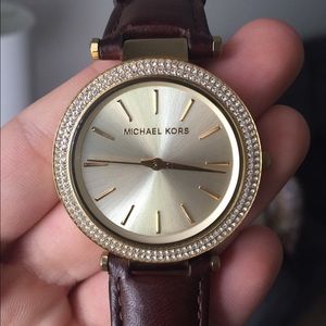 Michael Kors Gold leather watch