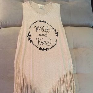 Fringe tank top
