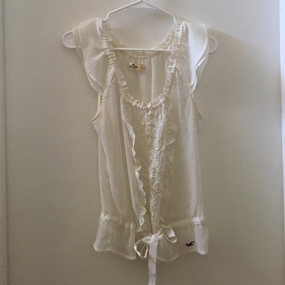 Sheer white blouse - Picture 1 of 3