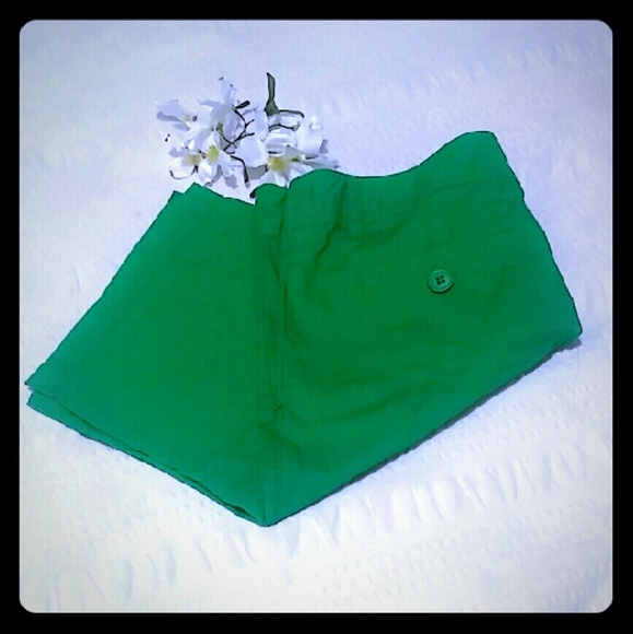 Green Bermuda shorts