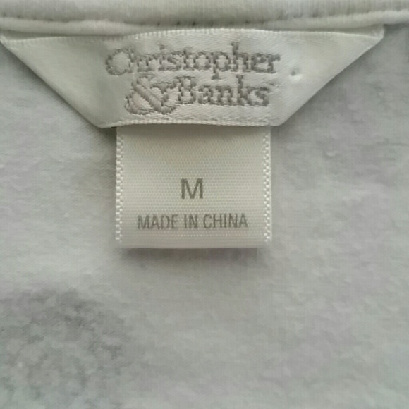 Christopher &Banks Top, 3/4sleeves - Picture 4 of 4