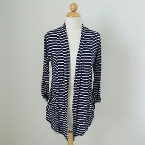 Navy Stripe Cardigan