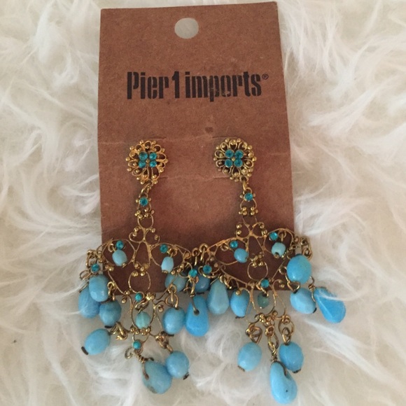 Pier one Turq blue earrings