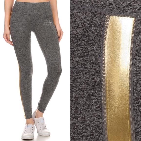 High quality GOLD glam activewear leggings - Picture 2 of 2