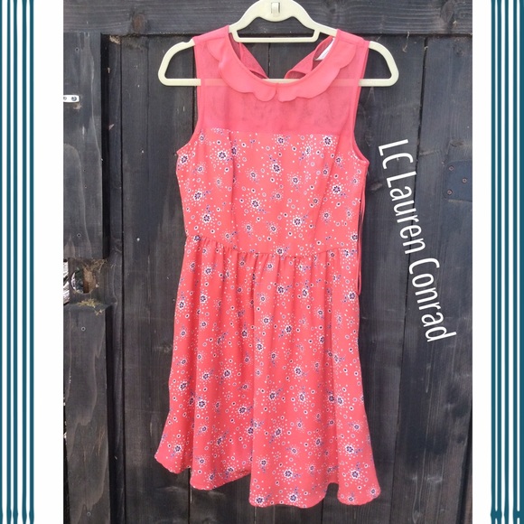 Coral spring Lauren Conrad dress