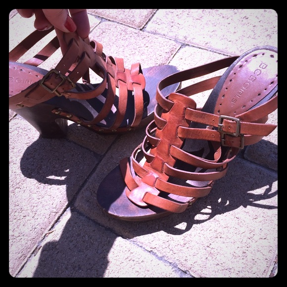 BCBG leather heeled sandals - Picture 1 of 1