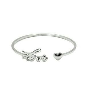 Love & Heart Bangle bracelet