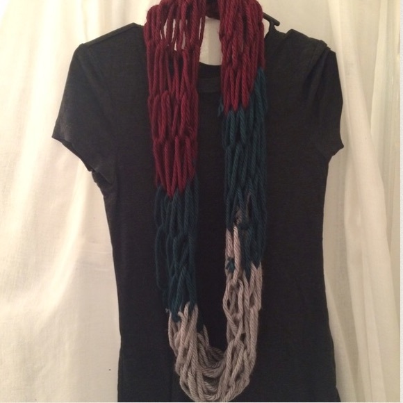 Handmade Accessories - Striped Infinity Scarf