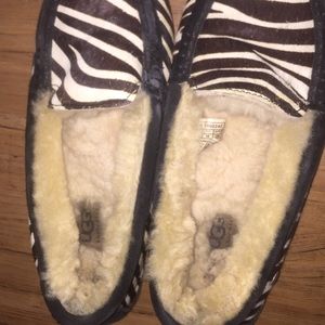 UGG zebra moccasins