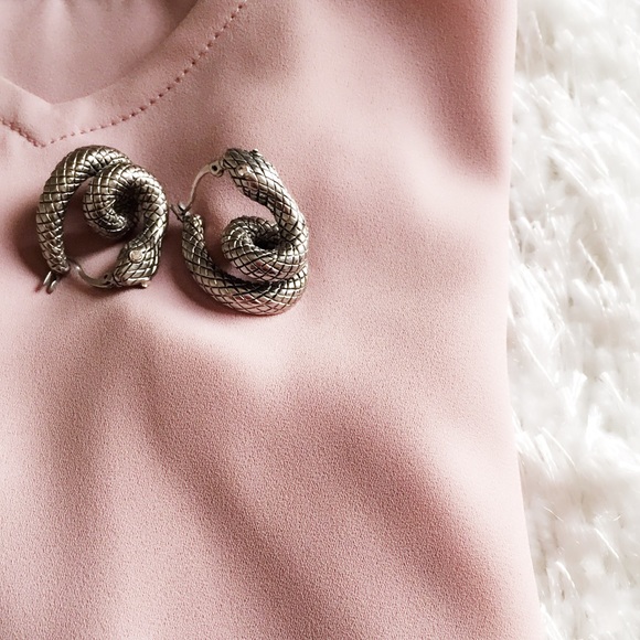 Beautiful Unique Snake Design Earrings