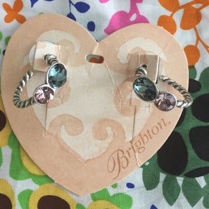 Brighton silver hoop earrings