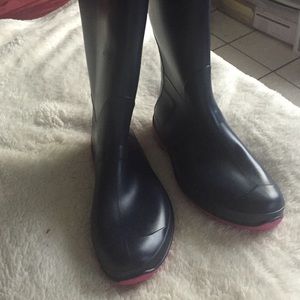 Knee length rain boots!
