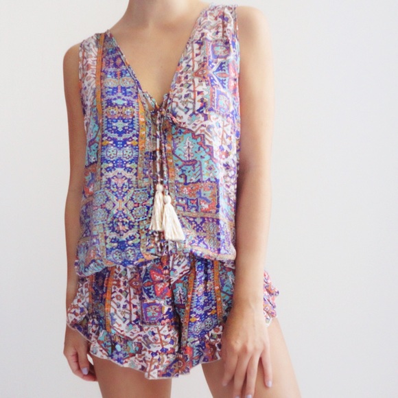 SOLD OUT ❌ Jasmine Printed Romper - Picture 2 of 4