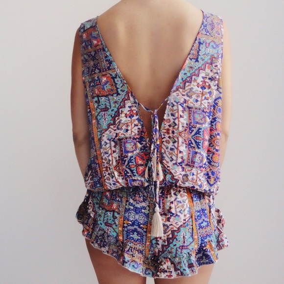 SOLD OUT ❌ Jasmine Printed Romper - Picture 4 of 4