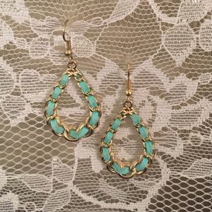 Turquoise teardrop earrings