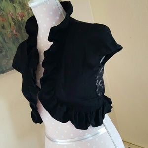 Ruffle and Lace Shrug