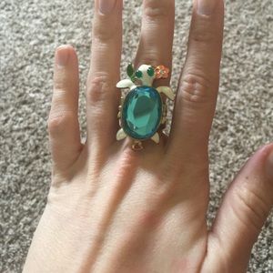 Betsey Johnson turtle ring htf