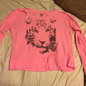 Pink tiger sweater