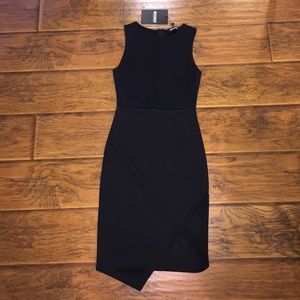 Missguided black dress with slit