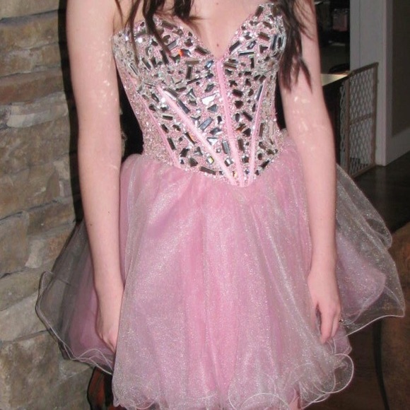 SHERRI HILL Diamond Bodice Dress Size 0 - Picture 2 of 2