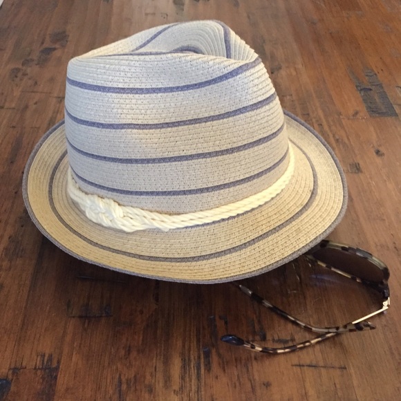 Soft Straw Ferdora Beach Hat w/ Rope Detail - Picture 1 of 1