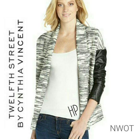 SOLD IN BUNDLE Leather Sleeve Jacket by 12th St
