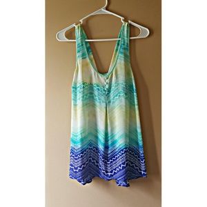Flowy multicolor tank top
