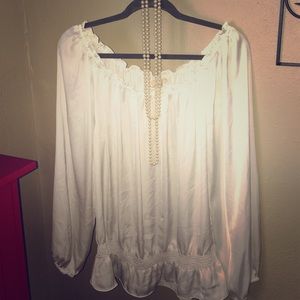 MICHAEL by Michael Kors off the shoulder blouse.