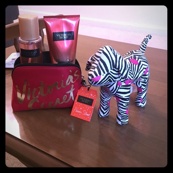 Lotion- spray with pink dog