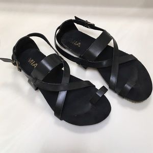 Black strappy sandals