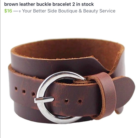 🚫Sold🚫 Brown leather cuff