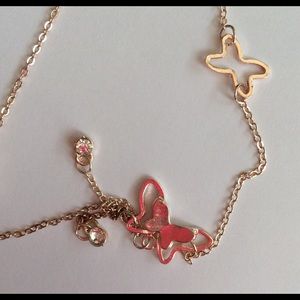 Copper Butterfly Ankle Bracelet