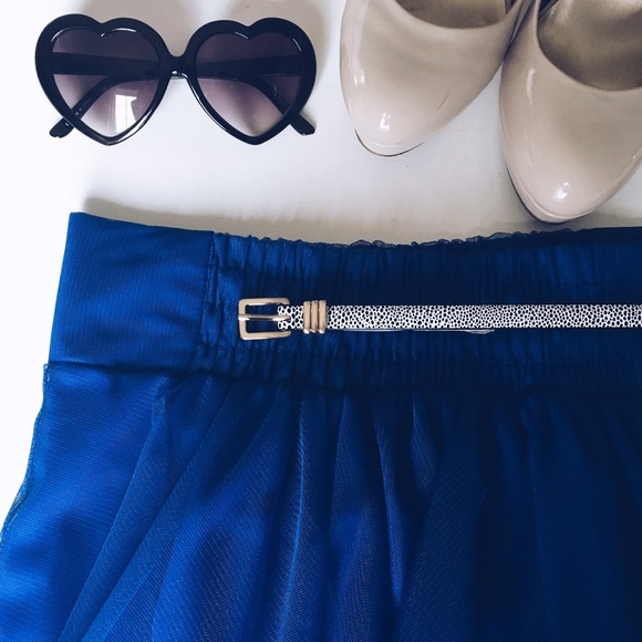 ❕Long Blue Tulle Skirt❕