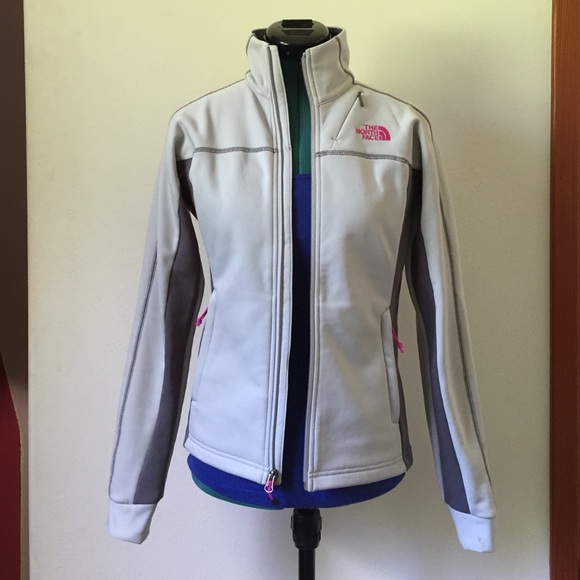 Light grey Northface soft shell jacket