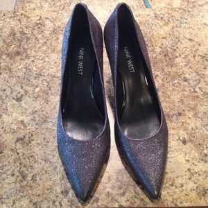 Nine West Sparkle Grey Pumps
