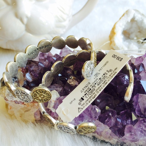 Lucky Brand Boho Gold & Silver Adjustable Cuff - Picture 3 of 4