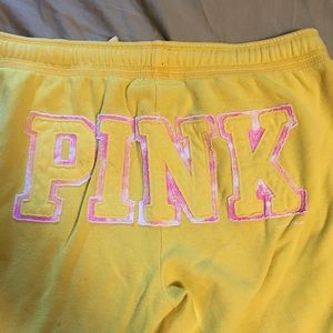 Pink capri lounge pants