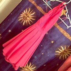Pink halter dress