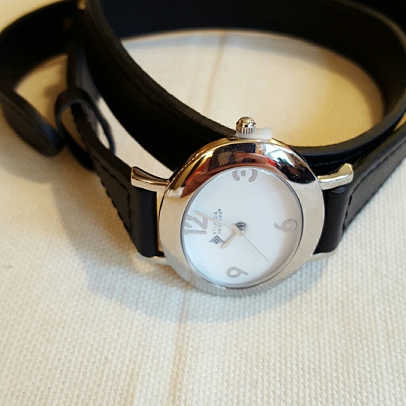 Retired Silpada Black Leather Wrap Bracelet