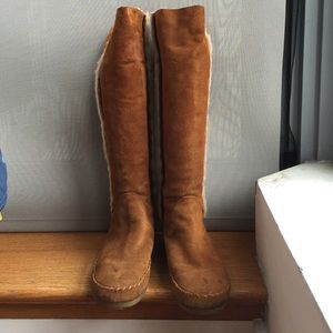Ninewest shearling knee high boots